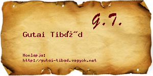 Gutai Tibád névjegykártya